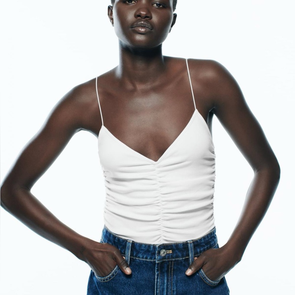 Zara RUCHED BODYSUIT